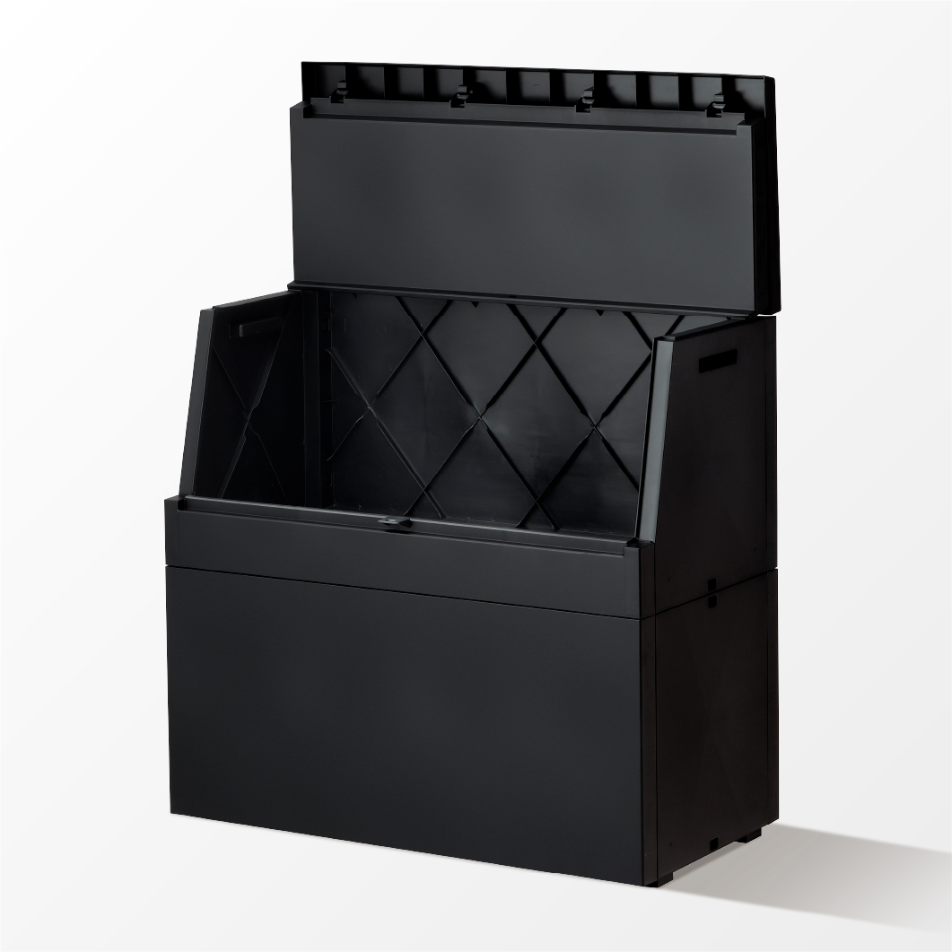 屋外ボックス250L_BK_開き